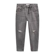 Mango Kids straight fit jeans changeant grijs Jongens Katoen Effen - 1...