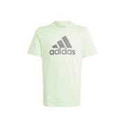 adidas Sportswear T-shirt lichtgroen/grijs Jongens/Meisjes Katoen Rond...