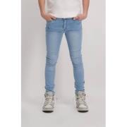 Cars slim fit jeans Burgo bleached used Jog denim Blauw Effen - 98