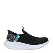 Skechers Ultra Flex 3.0 slip-on sneakers zwart Meisjes Textiel Meerkle...