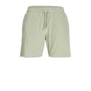 JACK & JONES JUNIOR badstof casual short JPSTJAYDEN JJJAMES zachtgroen...