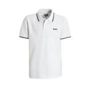Woolrich polo met logo wit T-shirt Jongens Stretchkatoen Polokraag Log...