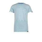 4PRESIDENT T-shirt blauw Jongens Stretchkatoen Ronde hals Effen - 140