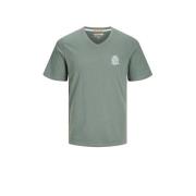 JACK & JONES JUNIOR T-shirt JORPALM met printopdruk groen Jongens Kato...