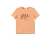 s.Oliver T-shirt met printopdruk oranje Jongens Katoen Ronde hals Prin...