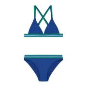 Shiwi triangel bikini Luna blauw/groen Meisjes Polyester Meerkleurig -...