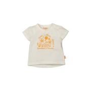 BESS baby T-shirt met tekst wit/oranje Meisjes Katoen Ronde hals Tekst...