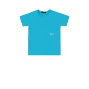 REPLAY T-shirt Blauw Jongens Katoen Ronde hals Effen - 128