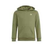 adidas Originals hoodie groen Sweater Effen - 152 | Sweater van adidas