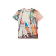 s.Oliver T-shirt met all over print ecru/multicolor Jongens Polyester ...