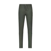 Bellaire slim fit joggingbroek donkergroen Jongens Sweat Effen - 170-1...