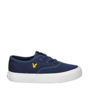 Lyle & Scott Wick Kids sneakers donkerblauw Jongens Textiel Logo - 35