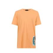 Shoeby T-shirt met backprint oranje Jongens Katoen Ronde hals Backprin...