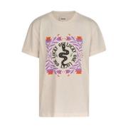 Shoeby T-shirt met printopdruk ecru Meisjes Katoen Ronde hals Printopd...