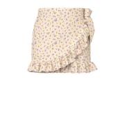 NAME IT MINI skort NMFVINAYA met all over print en volant ecru/lila/ge...