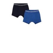 Tumble 'n Dry boxershort - set van 2 zwart/blauw Jongens Katoen Effen ...