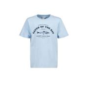 America Today T-shirt met tekst Blauw Jongens Katoen Ronde hals Tekst ...
