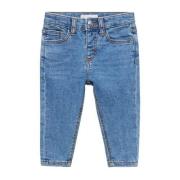 Mango Kids regular fit jeans light blue denim Blauw Jongens Stretchkat...