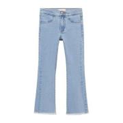 Mango Kids broek light blue denim Blauw Meisjes Stretchkatoen Effen - ...