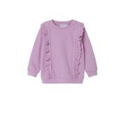 NAME IT BABY sweater lila Trui Paars Meisjes Stretchkatoen Ronde hals ...