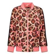 Orange Stars bomberjack met all over print roze/beige Jas Meisjes Poly...