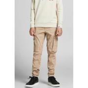 JACK & JONES JUNIOR tapered fit cargobroek JPSTPAUL beige- Jongens Str...