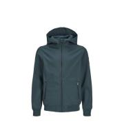 JACK & JONES JUNIOR softshell jas JJEBASIC SOFTSHELL Groen Effen - 128