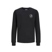 JACK & JONES JUNIOR sweater JJESWIFT met printopdruk zwart Printopdruk...