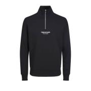 JACK & JONES JUNIOR sweater JORVESTERBRO met tekst Grijs Tekst - 176