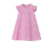 s.Oliver baby A-lijn jurk roze Meisjes Viscose Ronde hals Effen - 74