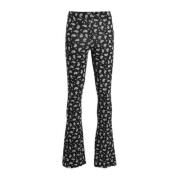 Cars flared broek ILVA FLAIR met paisleyprint zwart/wit Meisjes Viscos...