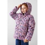 NAME IT KIDS gewatteerde winterjas NMFMAXI van polyester roze All over...