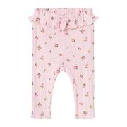 NAME IT BABY baby gebloemde regular fit broek NBFDANINA roze Meisjes K...