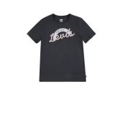 Levi's Kids T-shirt HOWDY met logo zwart Jongens Katoen Ronde hals Log...