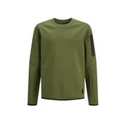 JACK & JONES JUNIOR sweater JCOFUSION mosgroen Effen - 140