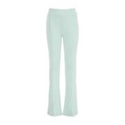 WE Fashion flared broek mintgroen Meisjes Stretchkatoen Effen - 122