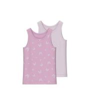 NAME IT MINI hemd - set van 2 roze/lichtroze Meisjes Stretchkatoen Ron...