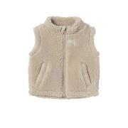 NAME IT BABY baby bodywarmer NBNLOFEN beige Jongens Teddy Opstaande kr...