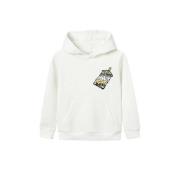 NAME IT KIDS hoodie NKMLUBE met backprint wit Sweater Backprint - 158/...