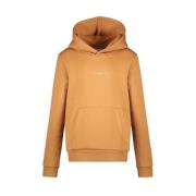 Cars hoodie NOEMI met tekst camel Sweater Bruin Tekst - 176