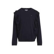 Tommy Hilfiger longsleeve donkerblauw Meisjes Katoen Ronde hals Effen ...