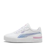 Puma Carina 2.0 Bouncy sky sneakers wit/lila Jongens/Meisjes Imitatiel...