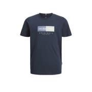 JACK & JONES JUNIOR T-shirt met printopdruk donkerblauw Jongens Katoen...