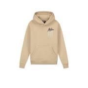 Malelions hoodie Painter met backprint zand Sweater Beige Jongens Kato...