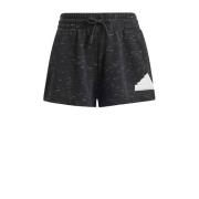 adidas Sportswear regular fit sweatshort zwart melange/wit Korte broek...