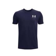 Under Armour sportshirt donkerblauw Sport t-shirt Jongens Katoen Ronde...