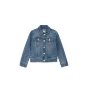 s.Oliver spijkerjas medium blue denim Blauw Backprint - 110