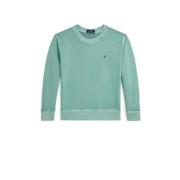 POLO Ralph Lauren sweater met logo mintgroen Jongens Katoen Ronde hals...