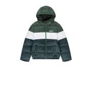 Levi's Kids gewatteerde winterjas COLOR BLOCK donkergroen/wit/groen Jo...