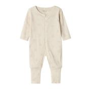 NAME IT BABY baby pyjama met all over print beige/bruin Jongens/Meisje...